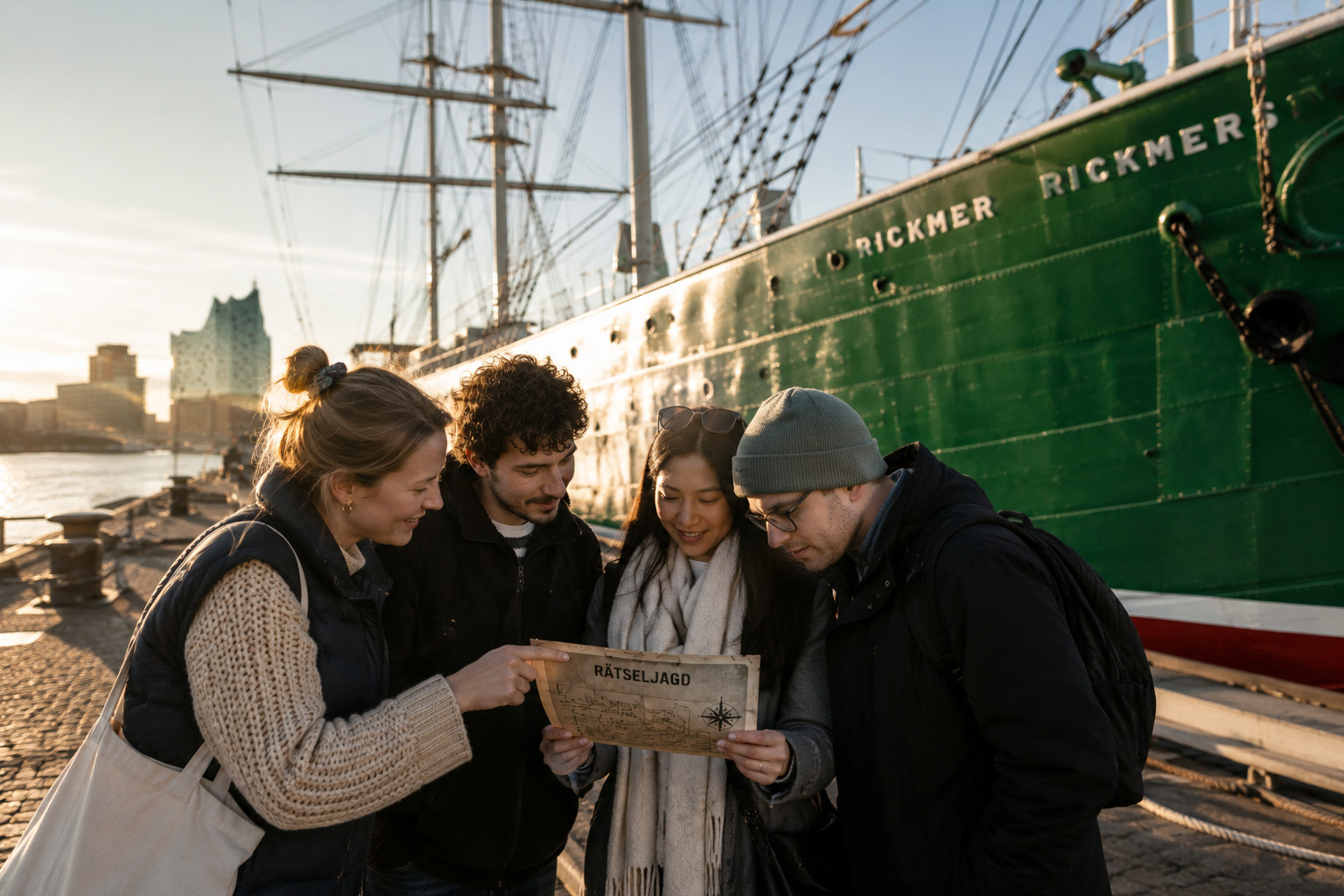 Rätseljagd an Bord der RICKMER RICKMERS von Hidden in Hamburg