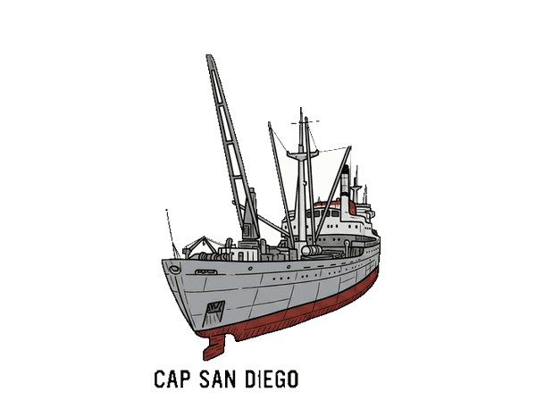 Illustration of the CAP SAN DIEGO