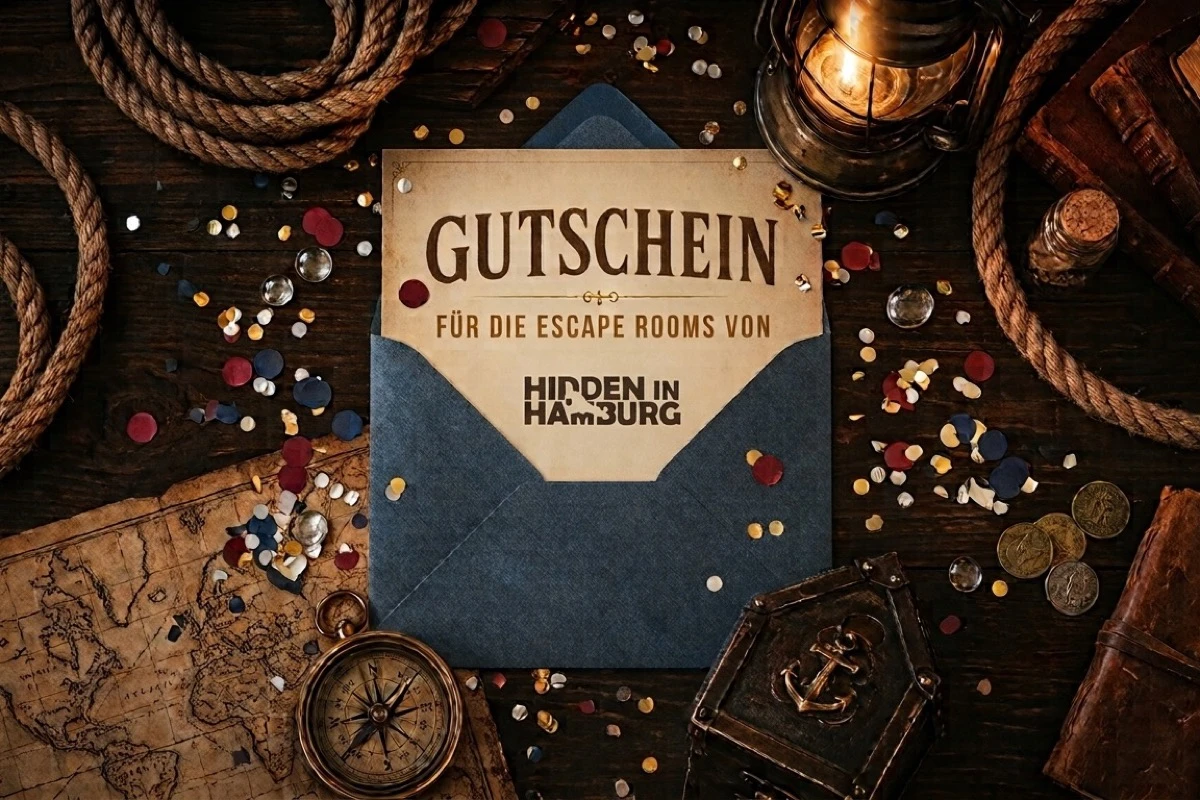 Voucher for the escape rooms of Hidden in Hamburg