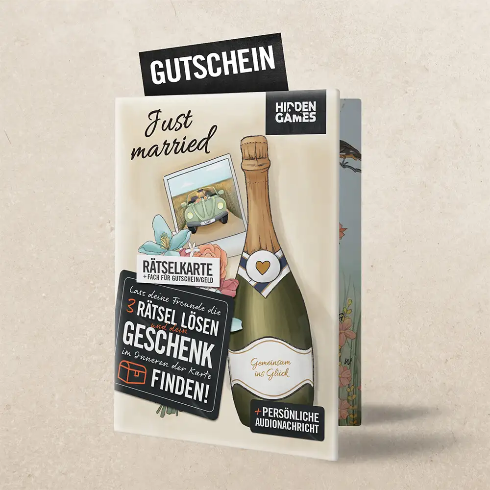 Rätselkarte - Hochzeit